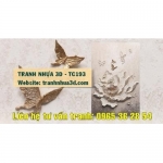 Tranh nhựa 3D - MẪU ĐƠN KHOE SẮC